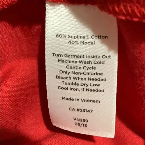 Talbots Petites Red Button-Sleeve Long Sleeve Top – Size SP - Picture 6 of 6